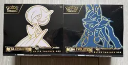 Pokemon Center Mega Evolution Gardevoir & Lucario ETB Elite Trainer Box Set of 2 - Image 1