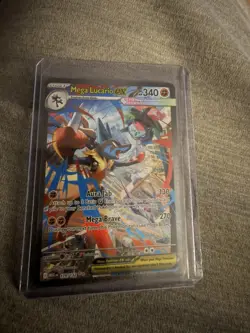 Pokemon Mega Lucario EX SAR 179 Full Art Ultra Rare Mega Evolution English - Image 3