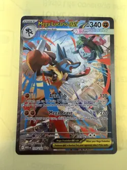 Pokemon Mega Lucario EX SAR 179 Full Art Ultra Rare Mega Evolution English - Image 5