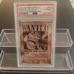 Marshall D Teach Wanted Poster SP PSA10 One Piece Trading Card - Image 1