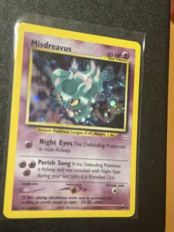 Misdreavus 11/64 Neo Revelation Holo Wotc Pokemon Card Played - Image 2