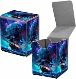 Card Deck Box for Trading Cards, MTG Commander Deck Box Fits 100+ Single Sleeved - Image 1