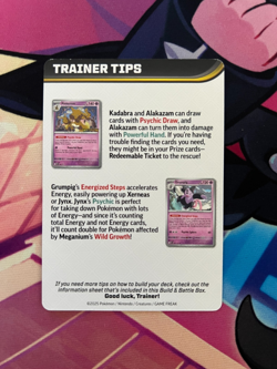 Pokemon TCG | Mega Venusaur | Build & Battle Trainer Tips Card | Mega Evolution - Image 2