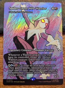 SPIDER-GWEN, WEB-WARRIOR Foil - Marvel Universe Bonus Sheet Spider-Man MTG Magic - Image 1
