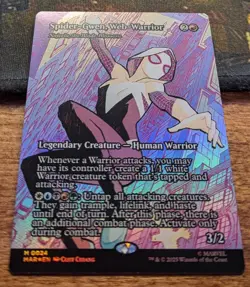SPIDER-GWEN, WEB-WARRIOR Foil - Marvel Universe Bonus Sheet Spider-Man MTG Magic - Image 2