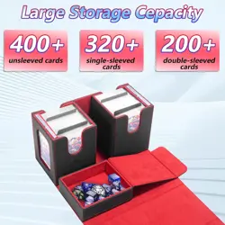 MTG Commander Deck Box, Fits 220+ Double-Sleeved Cards,With 4 Dividers & 2 Comma - Image 2