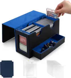 MTG Deck Box with Double Commander Display and Dice Tray, Fits 200+ Double Sleev - Image 1