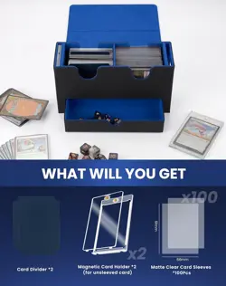 MTG Deck Box with Double Commander Display and Dice Tray, Fits 200+ Double Sleev - Image 2