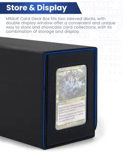 MTG Deck Box with Double Commander Display and Dice Tray, Fits 200+ Double Sleev - Image 4