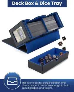 MTG Deck Box with Double Commander Display and Dice Tray, Fits 200+ Double Sleev - Image 5