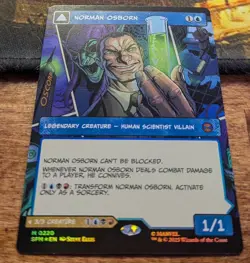 NORMAN OSBORN GREEN GOBLIN Borderless Foil - Spider-Man MTG Magic - Image 2