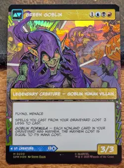 NORMAN OSBORN GREEN GOBLIN Borderless Foil - Spider-Man MTG Magic - Image 3