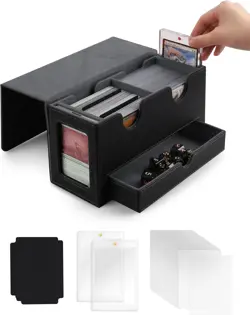 MTG Deck Box with Double Commander Display and Dice Tray, Fits 200+ Double Sleev - Image 1