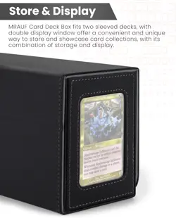 MTG Deck Box with Double Commander Display and Dice Tray, Fits 200+ Double Sleev - Image 4