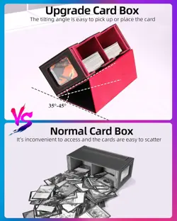 MTG Deck Box, MTG Commander Card Deck Box with Commander Display, Fits 250+ Sing - Image 5