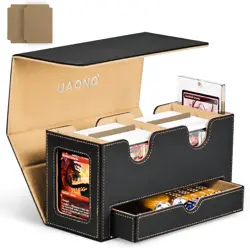MTG Deck Box with 2 Commander Display and Dice Tray-Patented Design, Double Deck - Image 1