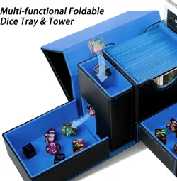 MTG Deck Box for Commander Display with Dice Tower, Fits 100 Double Sleeved Card - Image 2