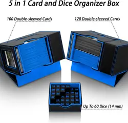 MTG Deck Box for Commander Display with Dice Tower, Fits 100 Double Sleeved Card - Image 4