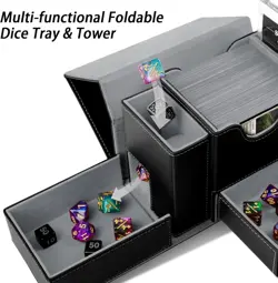 MTG Deck Box for Commander Display with Dice Tower, Fits 100 Double Sleeved Card - Image 2