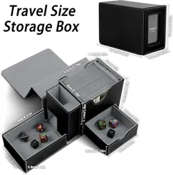 MTG Deck Box for Commander Display with Dice Tower, Fits 100 Double Sleeved Card - Image 3