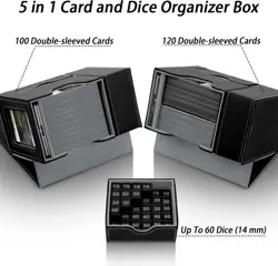 MTG Deck Box for Commander Display with Dice Tower, Fits 100 Double Sleeved Card - Image 4