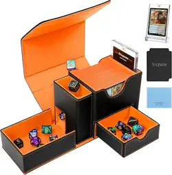 MTG Deck Box for Commander Display with Dice Tower, Fits 100 Double Sleeved Card - Image 1