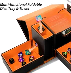 MTG Deck Box for Commander Display with Dice Tower, Fits 100 Double Sleeved Card - Image 2