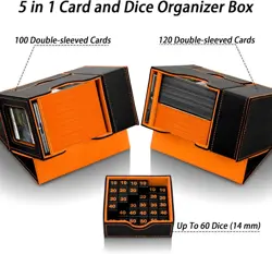 MTG Deck Box for Commander Display with Dice Tower, Fits 100 Double Sleeved Card - Image 4