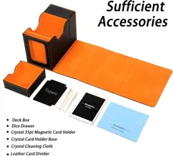 MTG Deck Box for Commander Display with Dice Tower, Fits 100 Double Sleeved Card - Image 5