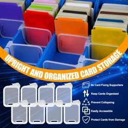 Trading Card Storage Box, 3200+ MTG Deck Box with 12 Colorful Dividers & 8 Card - Image 3