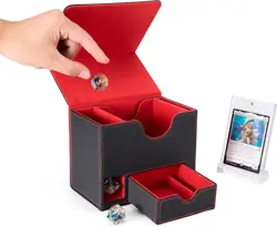 Card Deck Box for MTG Commander, Mtg Deck Box for Commander Display,Fits 100 Dou - Image 1