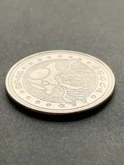 Tentacruel SP45 medal coin Pokemon Japanese Pokemon Meiji Juice NINTENDO Rare - Image 5