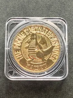 Dragonite NO.149 Pokemon Battle Coin Medal 1997 Japan Pokemon Rare Nintendo Gold - Image 1