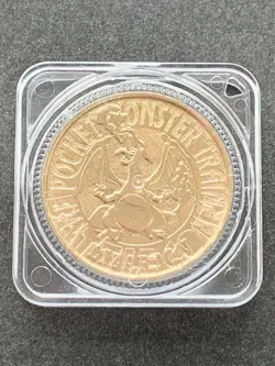 Charizard NO.006 Pokemon Battle Coin Medal 1997 Japan Pokemon Rare Nintendo Gold - Image 1