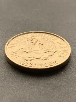Charizard NO.006 Pokemon Battle Coin Medal 1997 Japan Pokemon Rare Nintendo Gold - Image 4