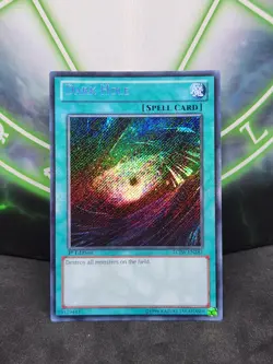 Yugioh Dark Hole LCJW-EN283 Secret Rare 1st Edition NM - Image 1