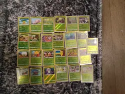 Pokemon Card Lot Grass Type Collection Reverse Holo Cards excellent Condition NM - Image 1