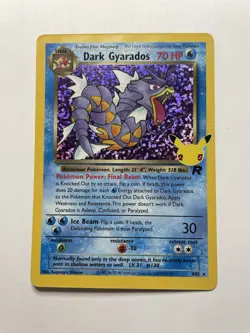 Pokemon TCG Dark Gyarados Holo Card 8/82 Classic Collection Celebrations - Image 1