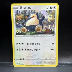 Snorlax 140/202 - Sword & Shield - Non-Holo Rare - Pokemon Card TCG - LP/NM - Image 1