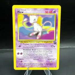 Pokemon Vintage Mew 8 WOTC 1999 Black Star Promo Card LP Condition - Image 1