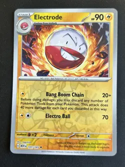 Electrode 101/165 - 151 Reverse Holo Rare Pokemon Card - Image 1
