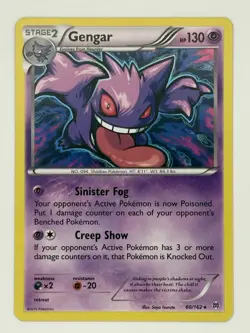 Pokemon Gengar Holo Rare TCG Card 60/162 XY Breakthrough Near Mint - LP - Image 1