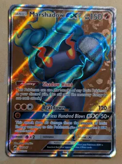 Marshadow GX 137/147 Burning Shadows NM Full Art Holo Pokemon Card Game TCG ✨ - Image 1
