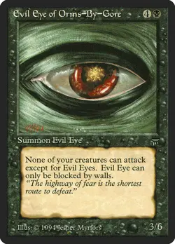 Evil Eye of Orms-by-Gore Legends NM Black Uncommon MAGIC MTG CARD ABUGames - Image 1