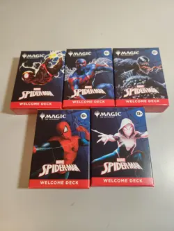 Magic The Gathering Marvel Spider-Man Welcome Deck Complete Set- SDCC MTG NEW - Image 1