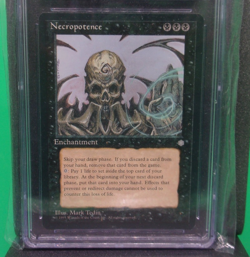 MTG✨NECROPOTENCE✨Ice Age CGC 9 MINT RARE Enchantment 1995 M. Tedin Artwork - Image 2