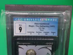 MTG✨NECROPOTENCE✨Ice Age CGC 9 MINT RARE Enchantment 1995 M. Tedin Artwork - Image 3