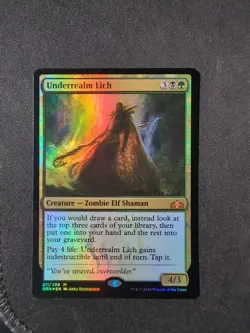 MTG - Underrealm Lich - Foil - Promo - Free P+P - Image 1