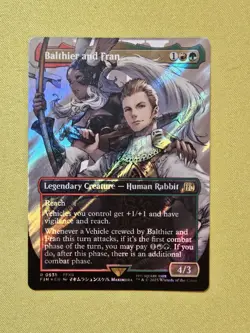 MTG Final Fantasty Balthier and Fran Surge Foil Borderless 0538 NM - Image 1