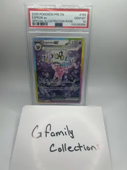 PSA 10 💎 GEM MINT Espeon ex SIR 155/131 Pokemon Prismatic Evolutions - Image 3